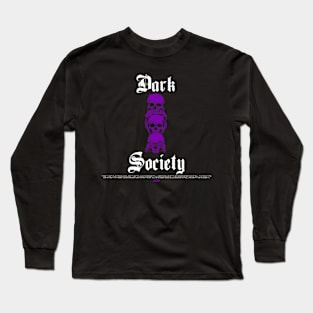 DARK SOCIETY PURPLE Long Sleeve T-Shirt